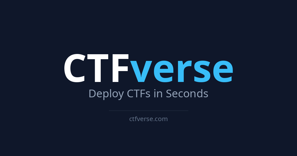CTFverse - Deploy hosted CTF in seconds